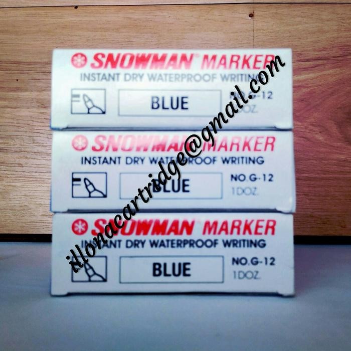 

Victory - Spidol Snowman Permanen G12 Blue (1 Losin) Original