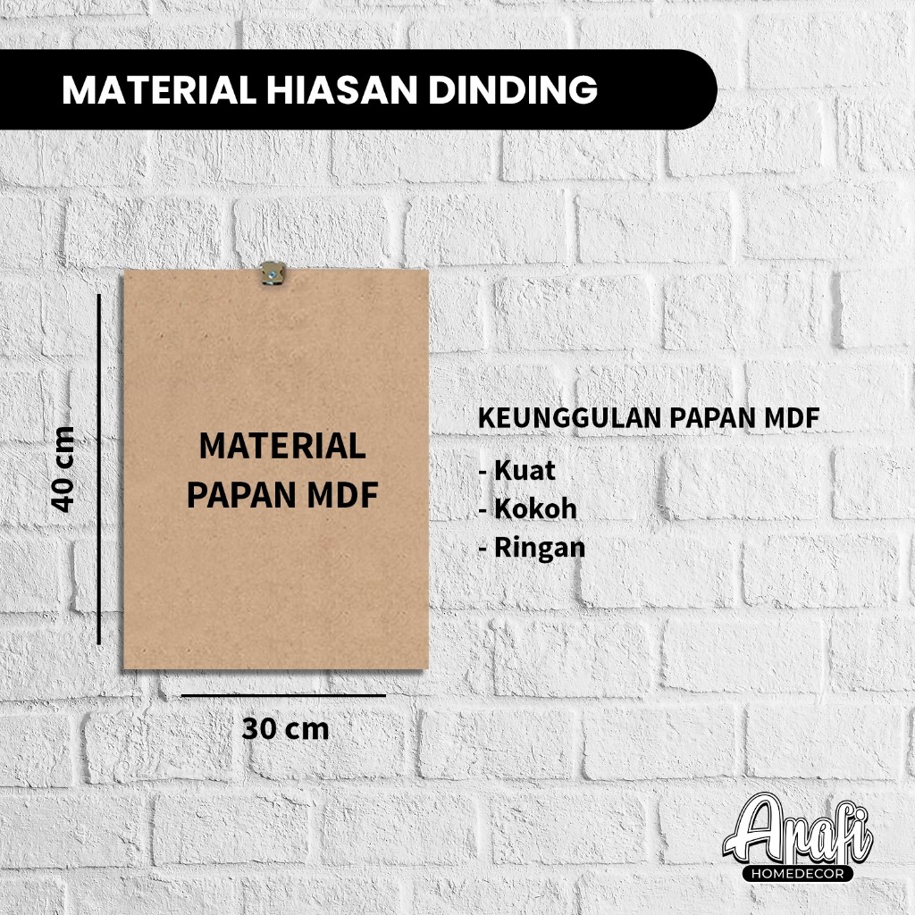 Eleganterra Lebih Besar (30X40 Cm) Hiasan Dinding (Masjid Nabawi, Mekah, Masjidil Aqsa)