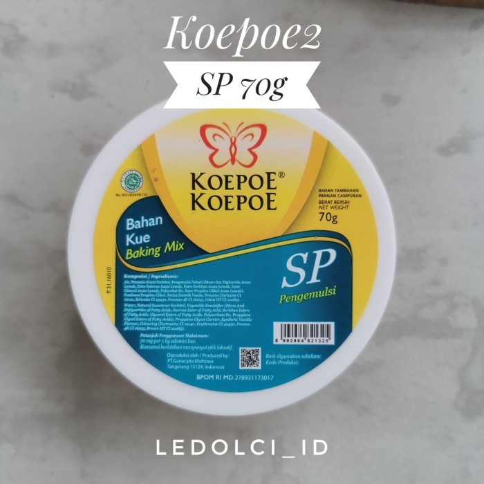 

JTTOP" KOEPOE SP S P EMULSIFIER UKURAN SEDANG 70 GRAM
