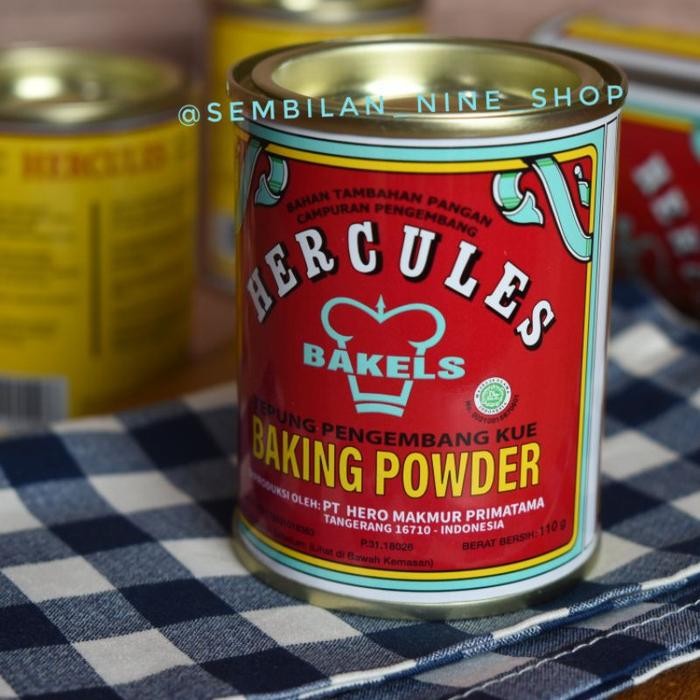 

JTTOP" HERCULES BAKING POWDER 110 GRAM TEPUNG PENGEMBANG KUE