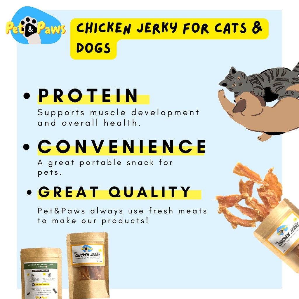 

Mamam_Asoy Petnpaws Chicken Jerky Snack (100Gr) Snack Anjing Dehydrated Chicken Jerky Dogs Snack