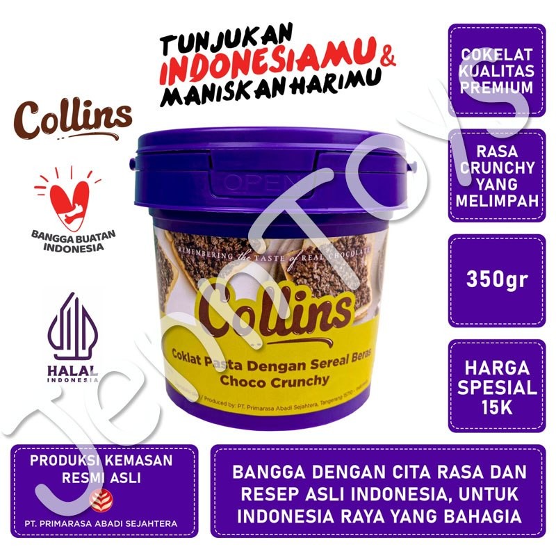 

Mamam_Asoy Jenntoys - Collins Crunchy 350Gr - Coklat Viral
