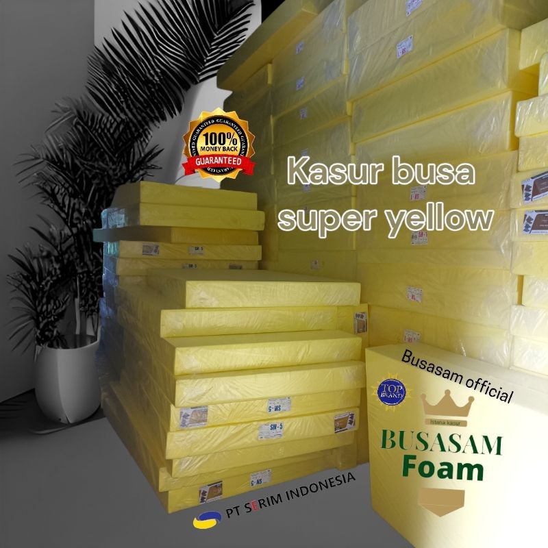 (Homelytouch Kasur Busa Super Yellow Lembaran 120X200X10Cm Kasur Spon Busasam Official