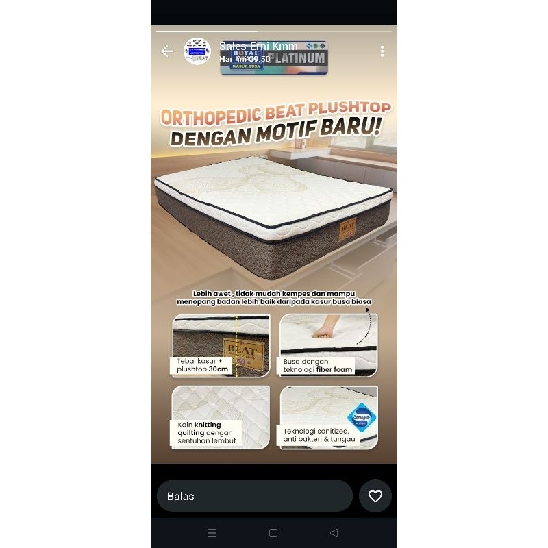 (Homelytouch Kasur Royal Foam Orthopedic Kasur Kesehatan Orthopedic No 1 Di Dunia