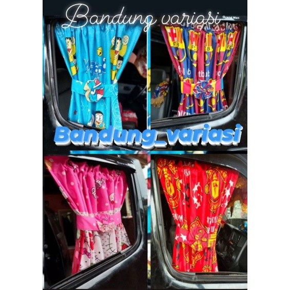 Gorden kupu kupu Kaca Mobil 1 pasang kanan kiri 1 Set Tirai pintu Mobil l300 Truk Hino Fuso pick up