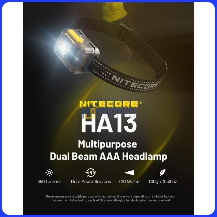 NITECORE Senter Kepala LED Headlamp - HA13
