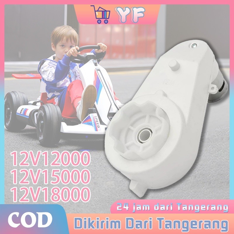 Gearbox + Dinamo 12V 12000/15000/18000 RPM Gigi Logam / Dinamo Aki Motor Anak Roda Gigi Logam /