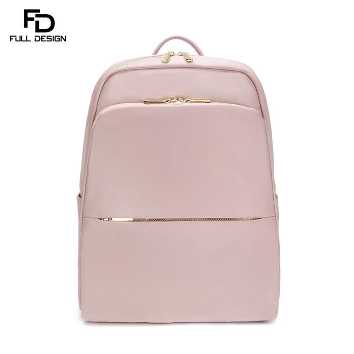 FULL DESIGN Kinsley Tas Ransel Wanita Tas Laptop Nylon Tahan air 14 inch Backpack Sekolah