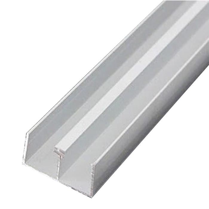 PREMIUM Rel Etalase / Rel Showcase / Rel Aluminium / Lis Alumunium / Rel Lemari Kaca U M H - 1 mtr