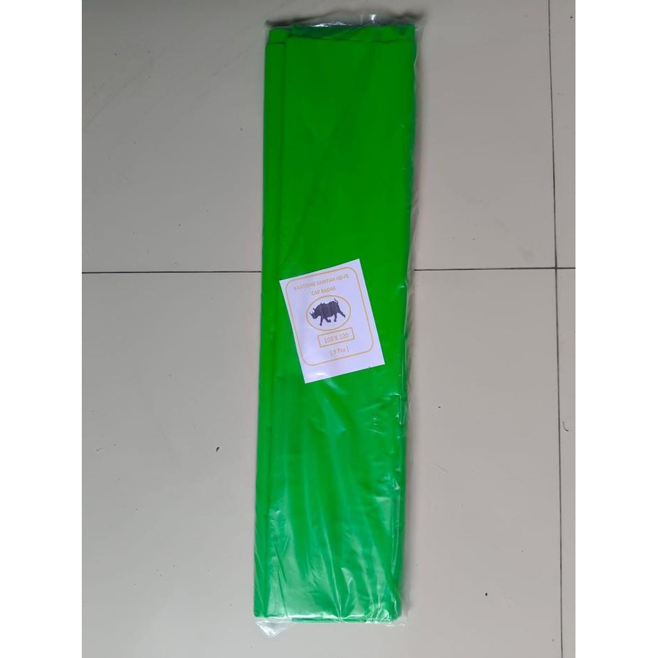 PREMIUM Plastik sampah hijau 90x120 / 60x100 /100x120, kantong plastik sampah medis, plastik