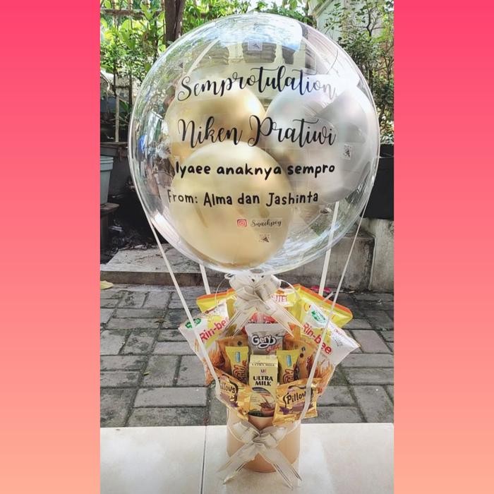 PREMIUM Bucket Balon Snack Surabaya