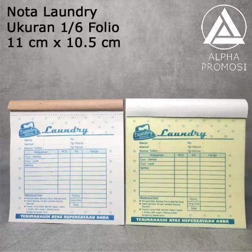 PREMIUM Buku Nota Laundry Kecil 2 Ply NCR Polos Nota Olshop Nota Kontan Murah