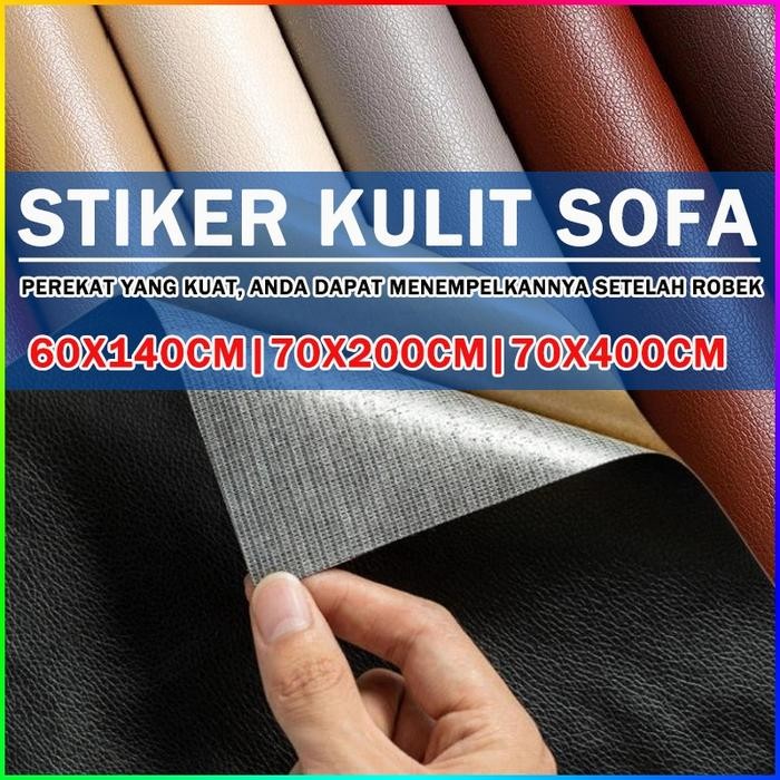 Kulit Sofa Tempel / Stiker Leather Bahan Kulit Berkualitas Untuk Sofa Jok Mobil / Jok Motor /