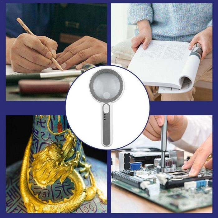 

Bricks - Kaca Pembesar Led 5-30X 21-75Mm Ag78 / Lampu Lup Lensa Rechargeable