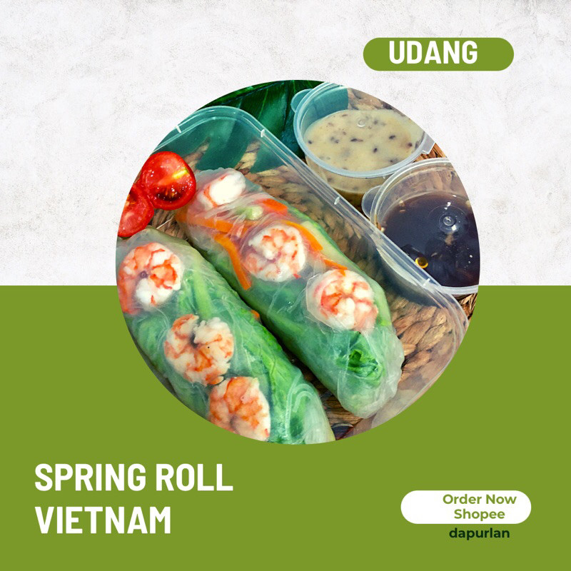 

Desyallshop Spring Roll Vietnam Dengan Saos Kacang Wijen/Saos Thailand Isi Udang Atau Ayam
