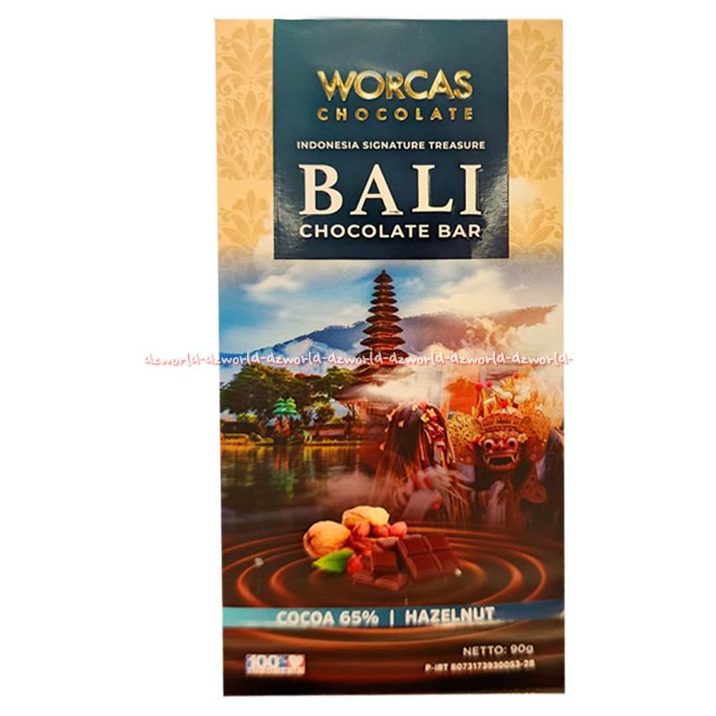 

Andrianbijaksana Worcas 90Gr Bali Chocolate Bar Caramel Vanilla Hazelnut Coklat Workas Vanila Cocoa