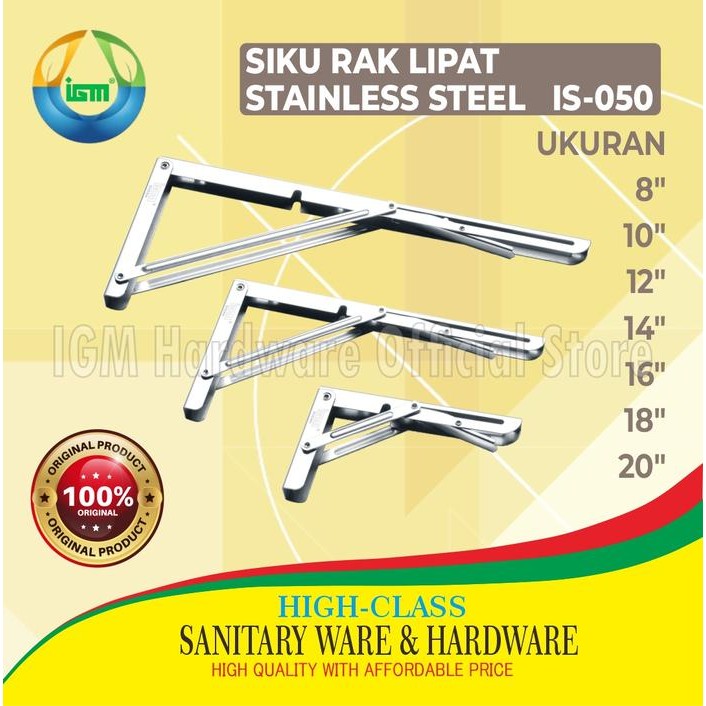 PREMIUM SIKU RAK LIPAT STAINLESS STEEL IGM IS-050