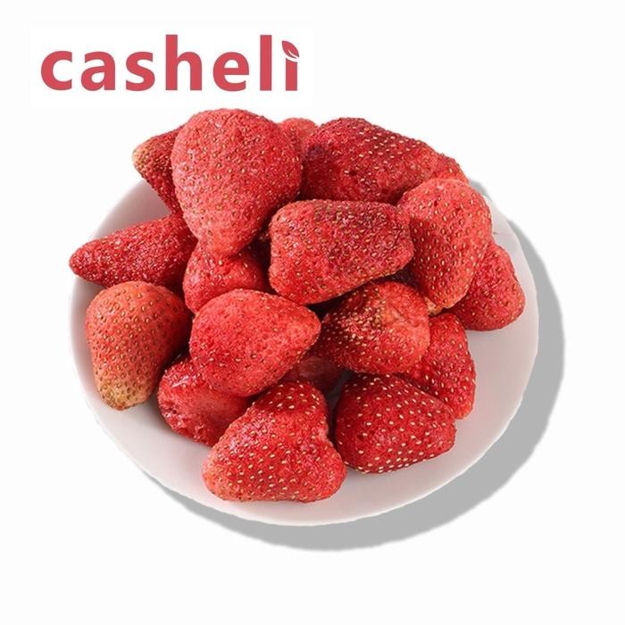 

Casheli Crispy Freeze-Dried Strawberry Gradea Camilan Snack Food Cemilan Stroberi Makanan Chips