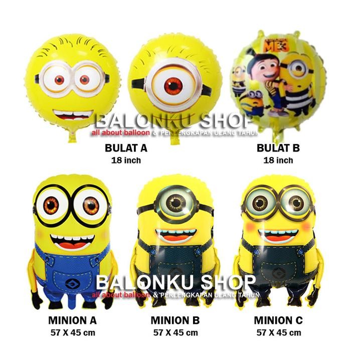 PREMIUM Balon Foil Minion / Balon Minion / Balon Despicable Me