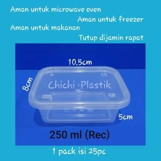 JTTOP" THINWALL FOOD CONTAINER 250ML KOTAK/TEMPAT PENYIMPANAN MAKANAN/CUP SALAD/CUP PUDING/TEMPAT