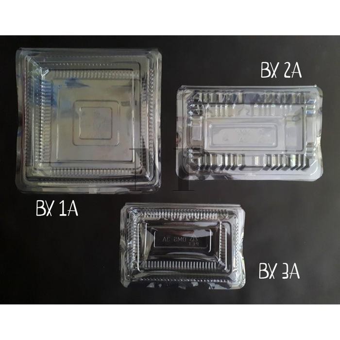 JTTOP" PLASTIK MIKA BX 2A KOTAK MIKA 50 PCS BOX NASI KUE DIMSUM VARIAN STANDAR