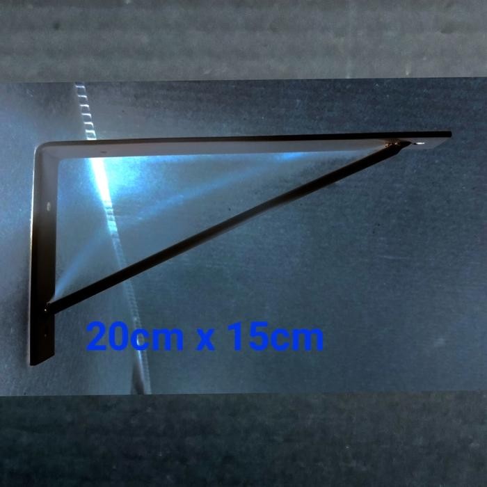 PREMIUM rak siku besi 20cm x 15cm