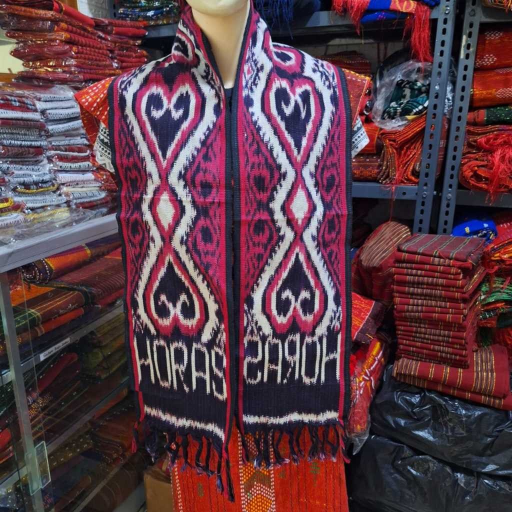 Stola / syal / selendang / stola ulos batak / stola tenun jepara Horas