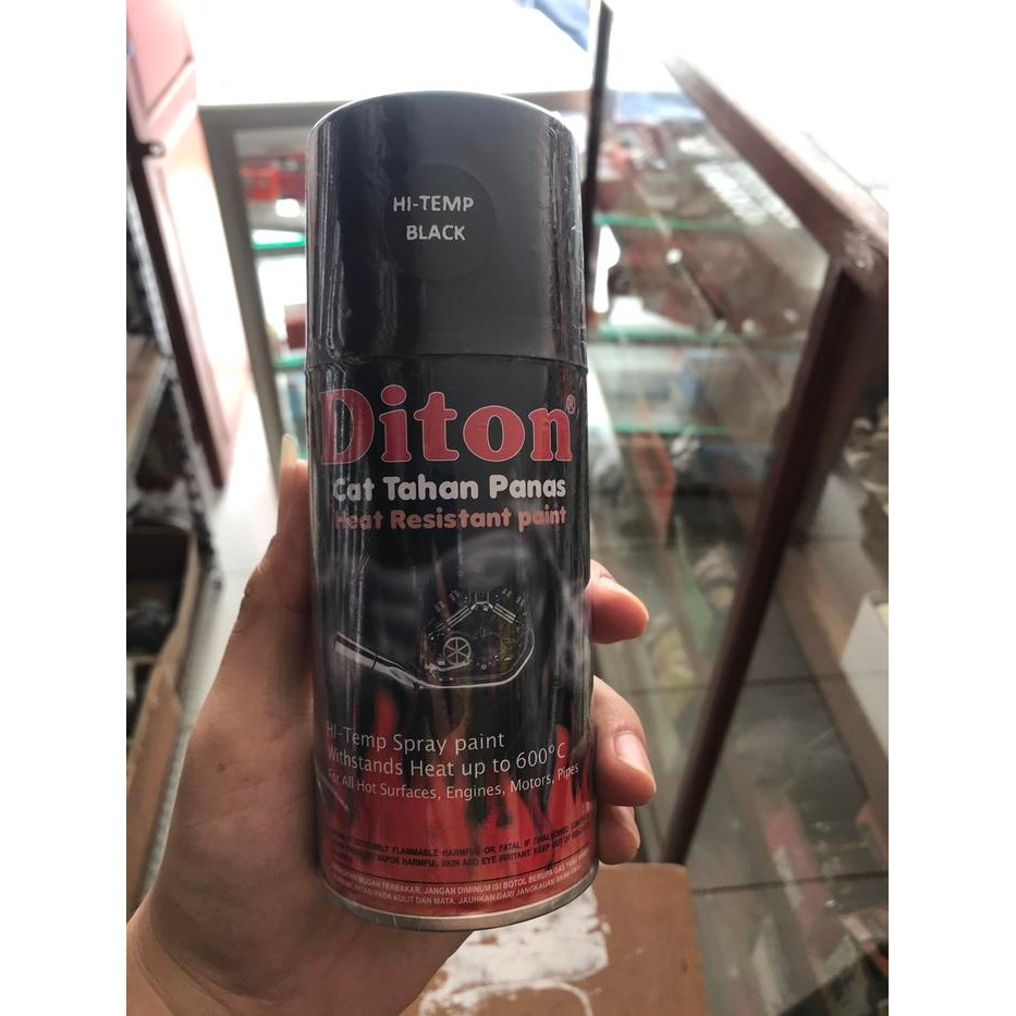 New Cat Semprot Diton Premium Anti Panas Black & Silver / Pylox / Pilox