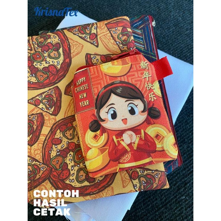 Kain Kanvas Polyester Std Meteran - Bahan Print Sublim Meter