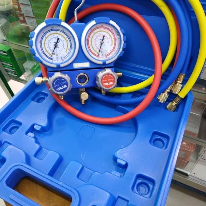 Testing Manifold Ac R410 R32 Value Bok Box Double Gauge