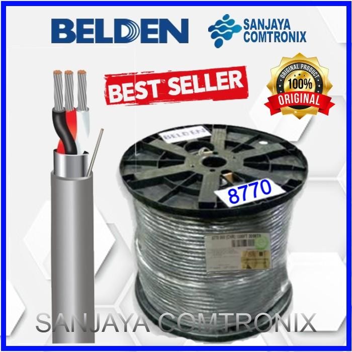 Belden 8770 Electronic, 3 Conductor 18Awg (16X30) Tinned Copper, Pe