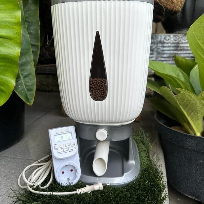 Autofeeder DIY Tempat Makan Otomatis Ikan/Kucing/Anjing dll. 6kg