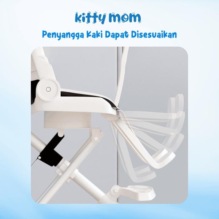 Kitty Mom - Stroller Bayi Baru Lahir Dapat Dilipat Untuk Travelling Kereta Bayi Dorongan Bayi Roda