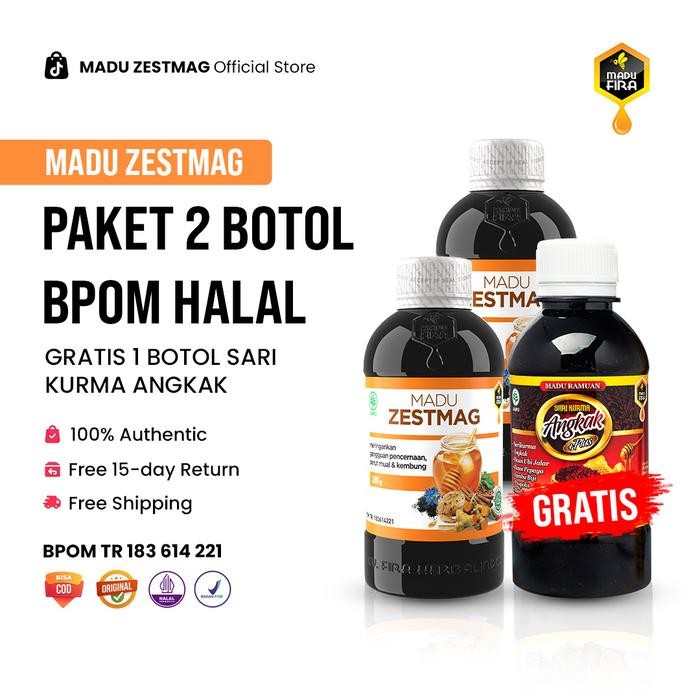 

[FLASH SALE] Madu Zestmag (2 Botol) - Membantu Meringankan Maag BPOM Halal MUI