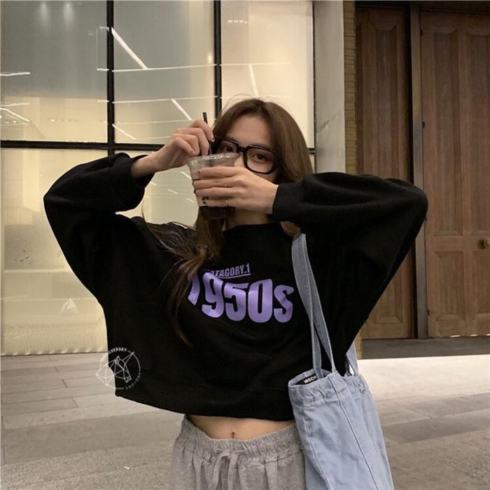 1950s SWEATER CROP TOP