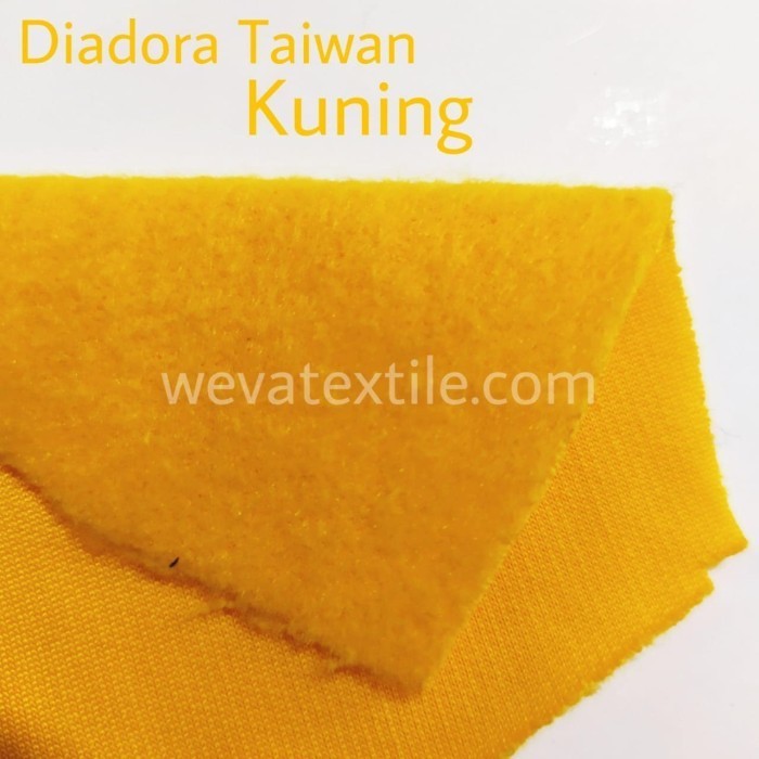 Bahan Kain Diadoraa Taiwan Kain Jaket & Celana Olahraga Kuning