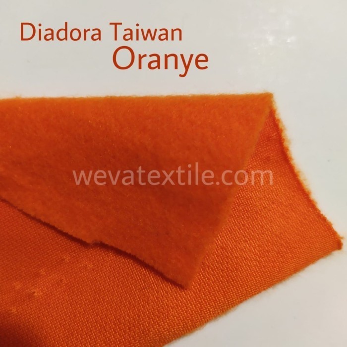 Bahan Kain Diadoraa Taiwan Kain Jaket & Celana Olahraga Orange