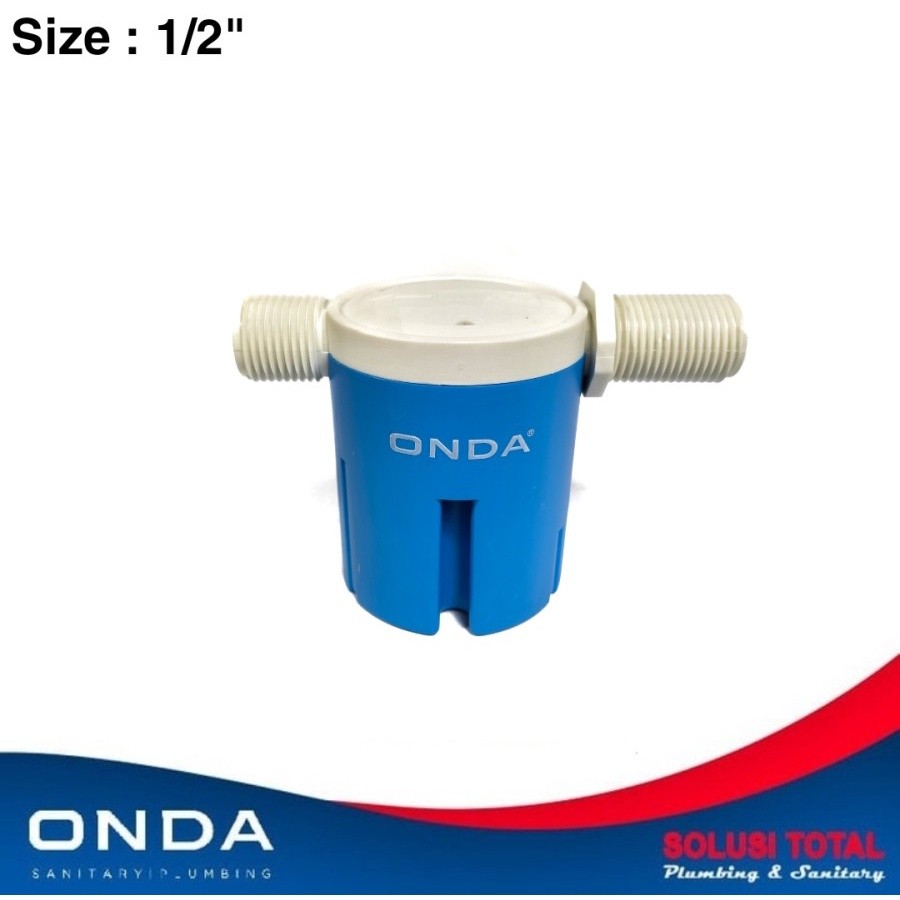 Stop Kran Otomatis Horizontal 1/2 Inch Pelampung Otomatis 1/2" Onda