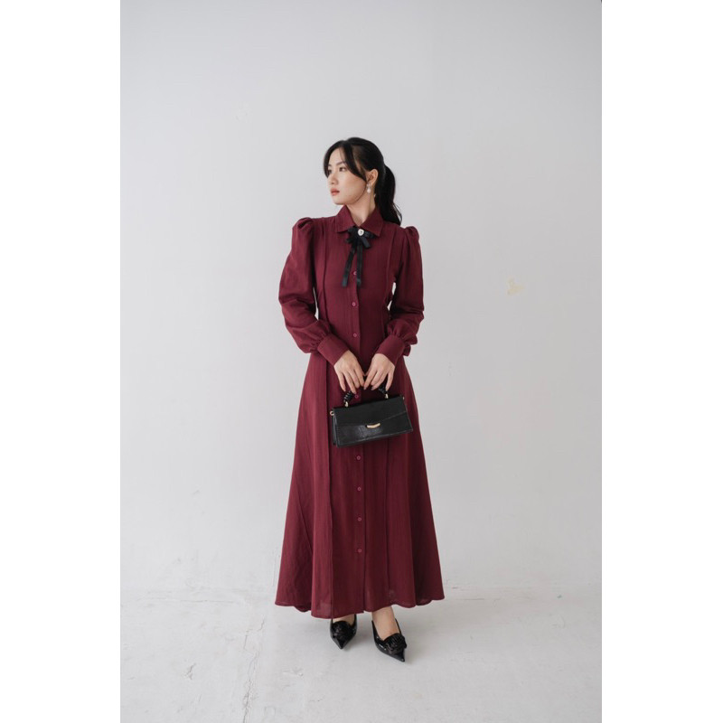 [LAVIA] Emilia Dress / Dress Puffy Sleeves Lengan Panjang WE!!