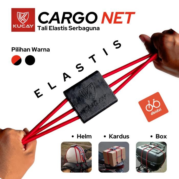 Tali Jaring Helm Motor Box Cargo Duffle Bag KUCAY Original Elastis