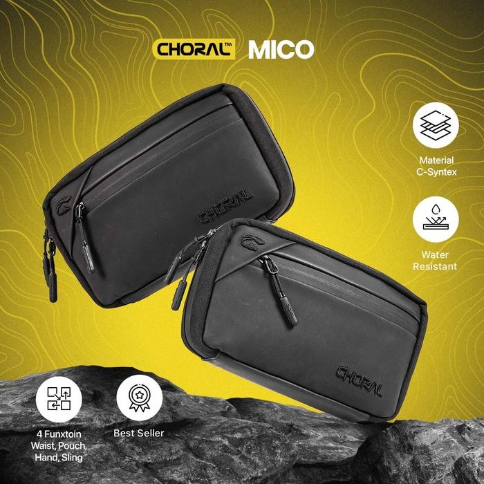 ORIGINAL Choral o HandBag Tas Multifungsi 4 in 1 ClutchBag HandBag WaistBag SlingBag Tas Selempang