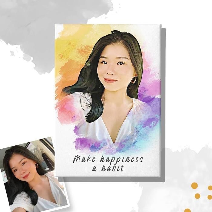 

Artemedia - 60Cm X 90Cm Custom Kanvas Dengan Spanram Dekorasi Ruangan Kamar Canvas