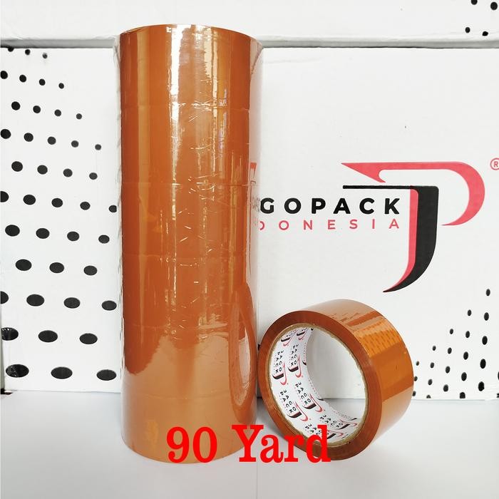 

1 SLOP / 6 PCS - Lakban Coklat Ekonomis 45 x 90 yard - Lakban Packing - Jago Pack Indonesia