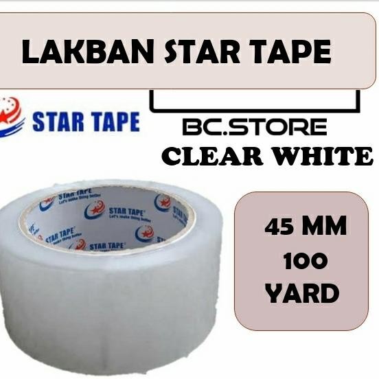 

LAKBAN ( 1 DUS ) BENING LENGKET STAR TAPE KUALITAS TERBAIK 100YARD