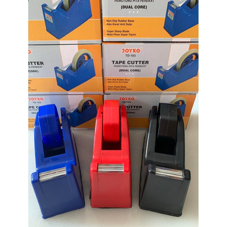 

TAPE CUTTER ISOLASI SELOTIP DUAL CORE / DISPENSER TAPE KUALITAS BAGUS