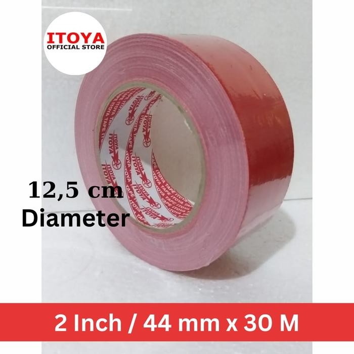 

Lakban kain jumbo 2" /44 mm x 30 meter / cloth tape Merah