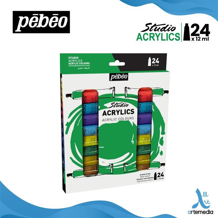 

Artemedia - Cat Akrilik Pebeo Studio Acrylic Paint 24X12Ml Tube Set