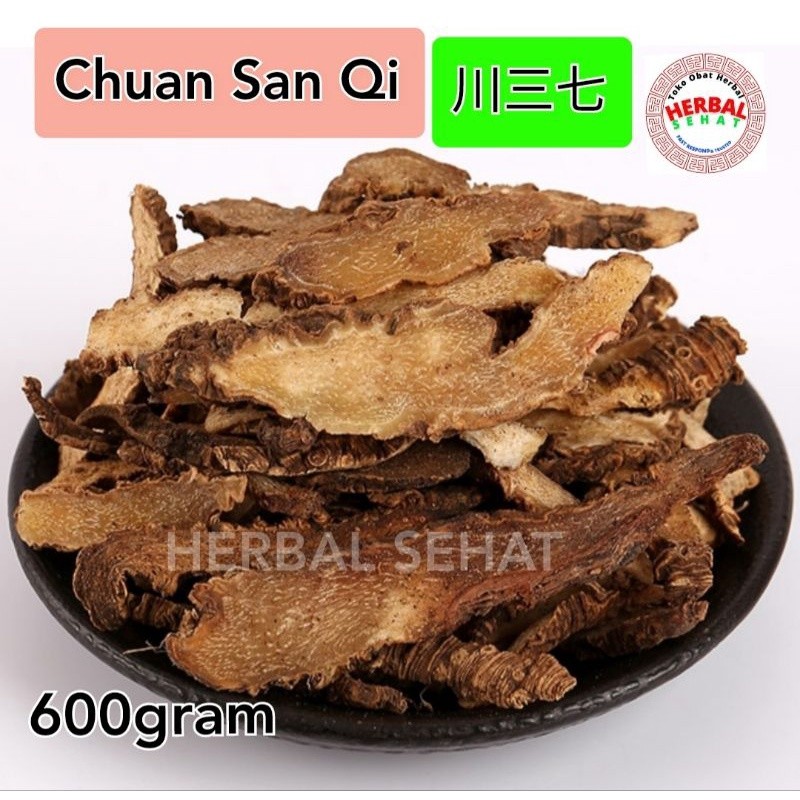

Chuan San Qi Pian 600 Gram Sanqi Pseudo Ginseng Grade A PREMIUM