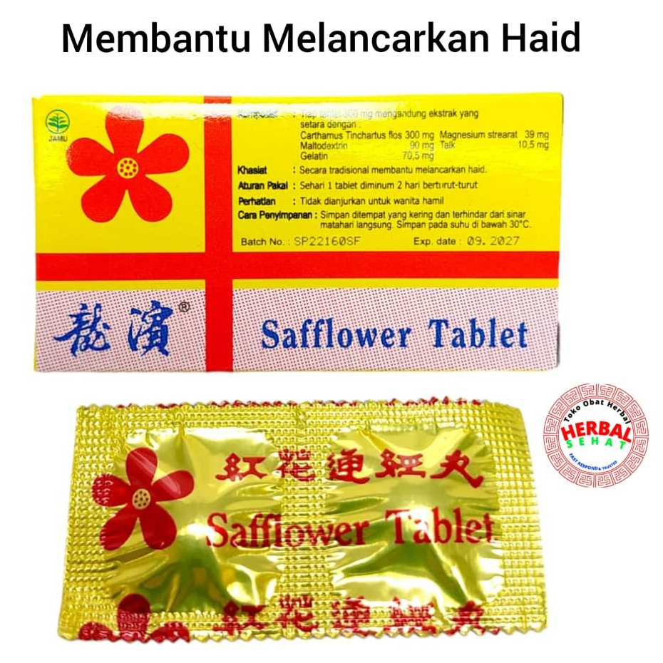 

Safflower Tablet Isi 2'S - Membantu Melancarkan Haid PREMIUM