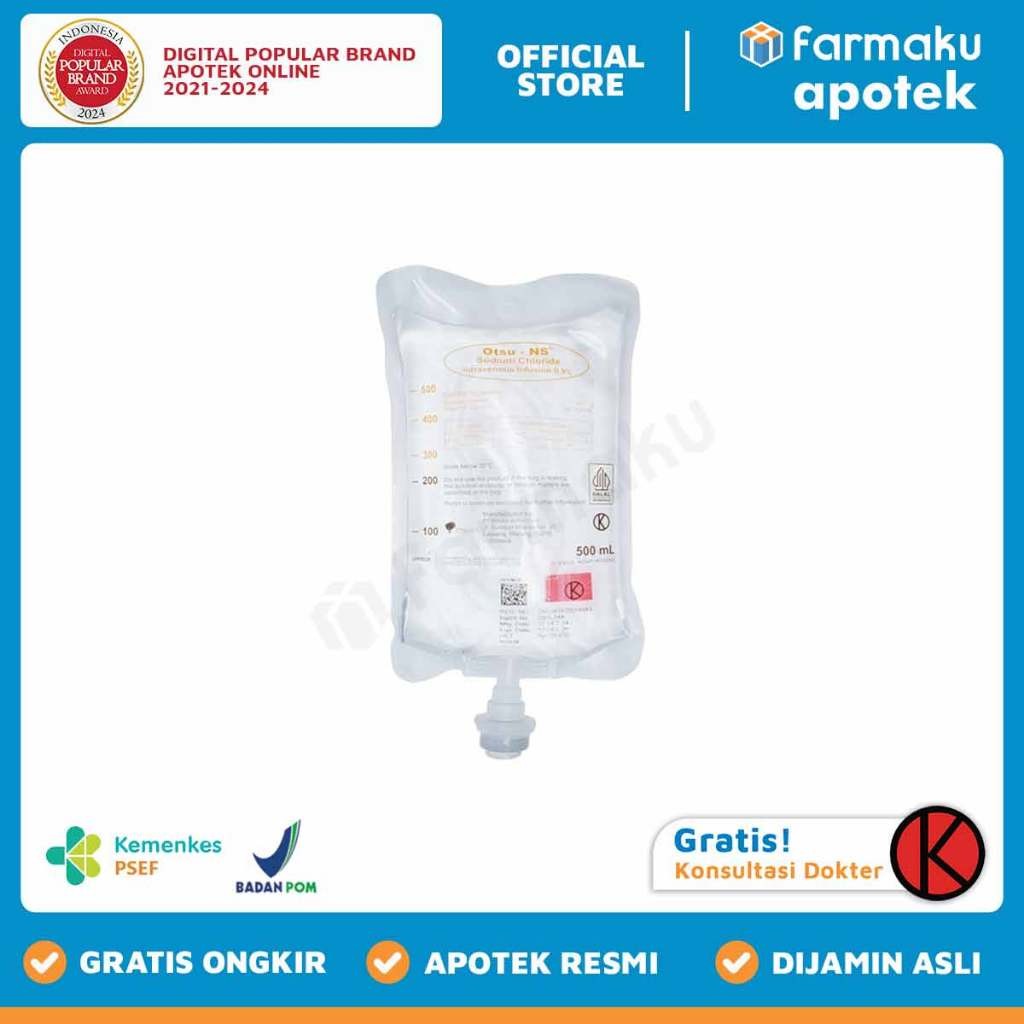 NaCl Natrium/Sodium Chloride 0.9 % Infus 500 ml - SLW